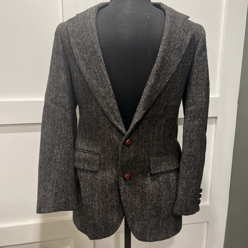 Vintage Men’s Harris Tweed 100% Scottish Wool Made For Hamburger Kennedys